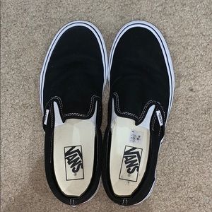 black slip on vans